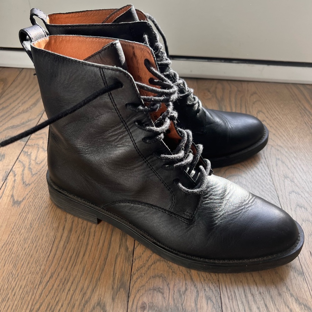 Madewell Black Leather Boots